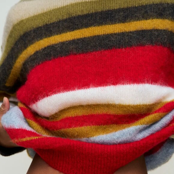 Hawley Oversized Stripe Wool Jumper - Picture 6 of 6